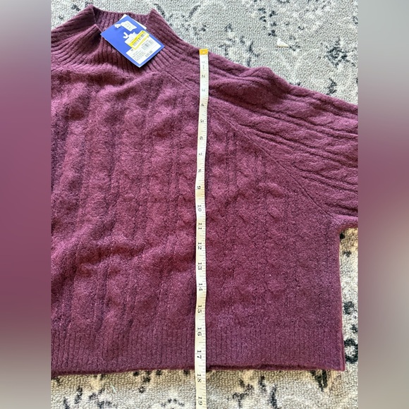 Women's Joylab Mock Neck Cable Knit Sweater Size Medium New - Picture 13 of 13